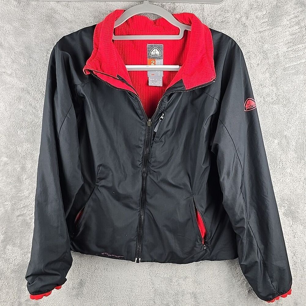 Vintage Nike ACG Women Medium‎ Black ThermaLayer 2 Jacket All Conditions Gear